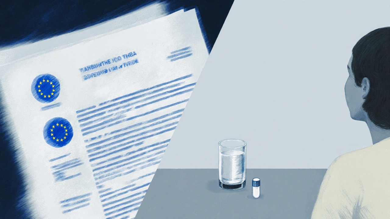 Geteilte Szene: rechtlicher Hintergrund und sichere Konsumumgebung mit Wasser und Dosierung.