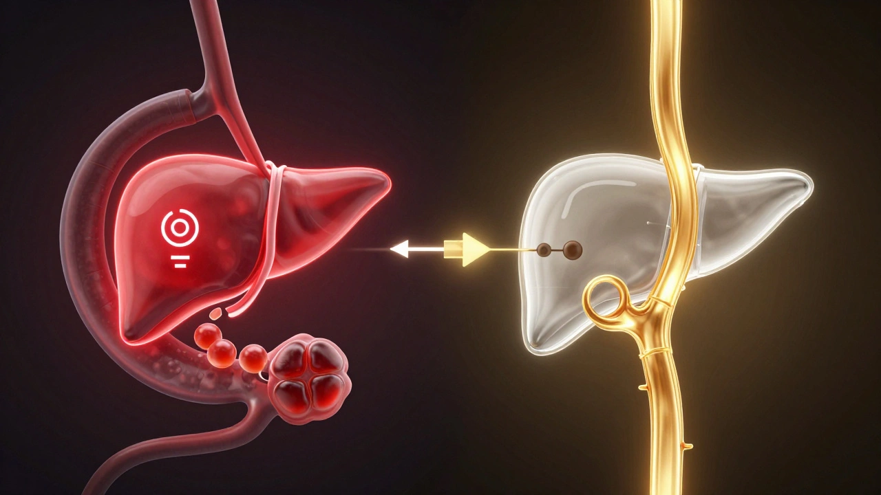 Vergleich: Leberumgehung durch sublinguale Aufnahme vs. traditionelle Verdauung.