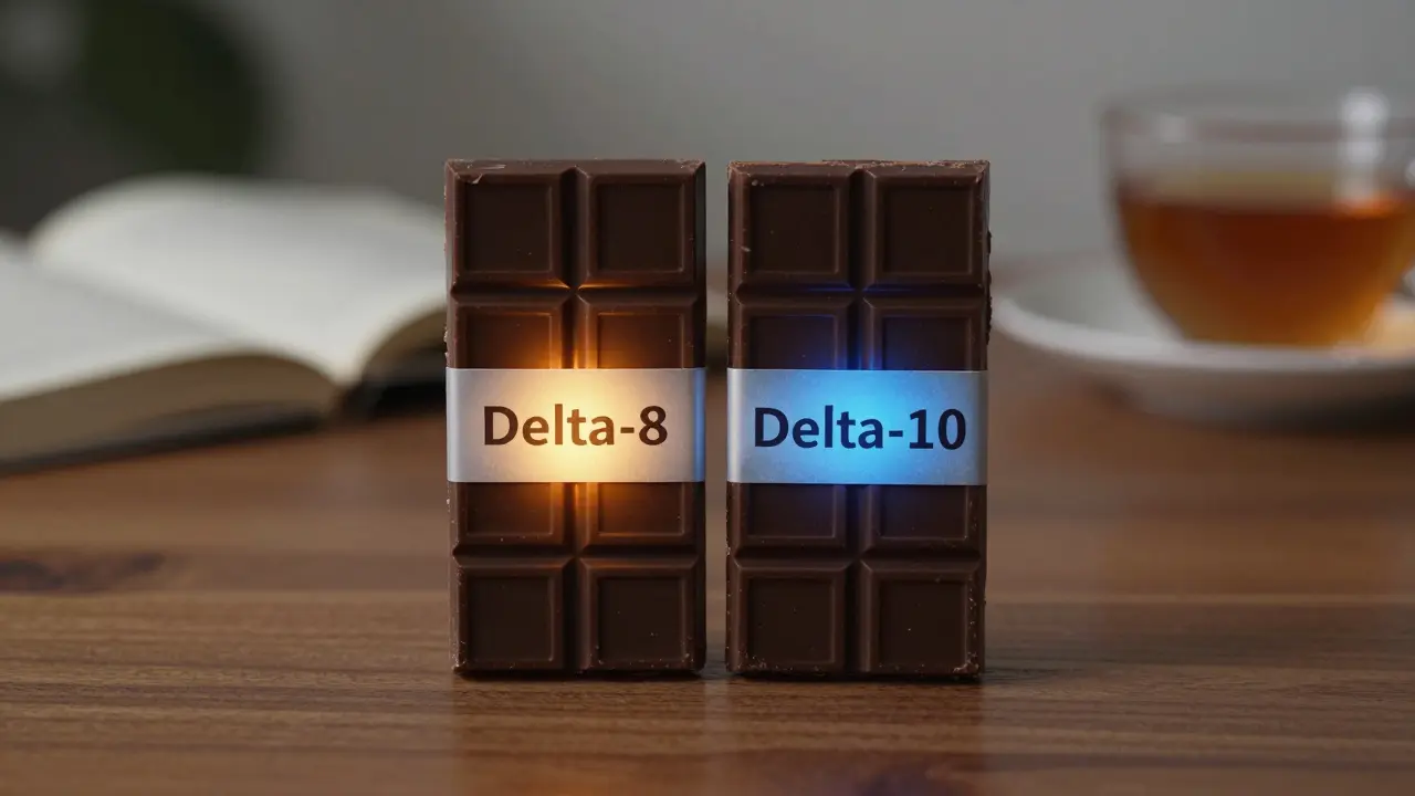 Ist Delta-8 oder Delta-10 stärker? Der klare Vergleich für Cannabis-Schokolade