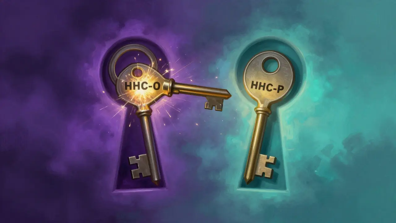 Schlüsselloch mit zwei Schlüsseln: einer gewaltsam und intensiv, der andere präzise und sanft, symbolisch für unterschiedliche Wirkungen.