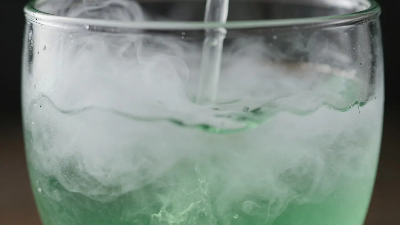 Absinth wird durch Wasser milchig-trüb