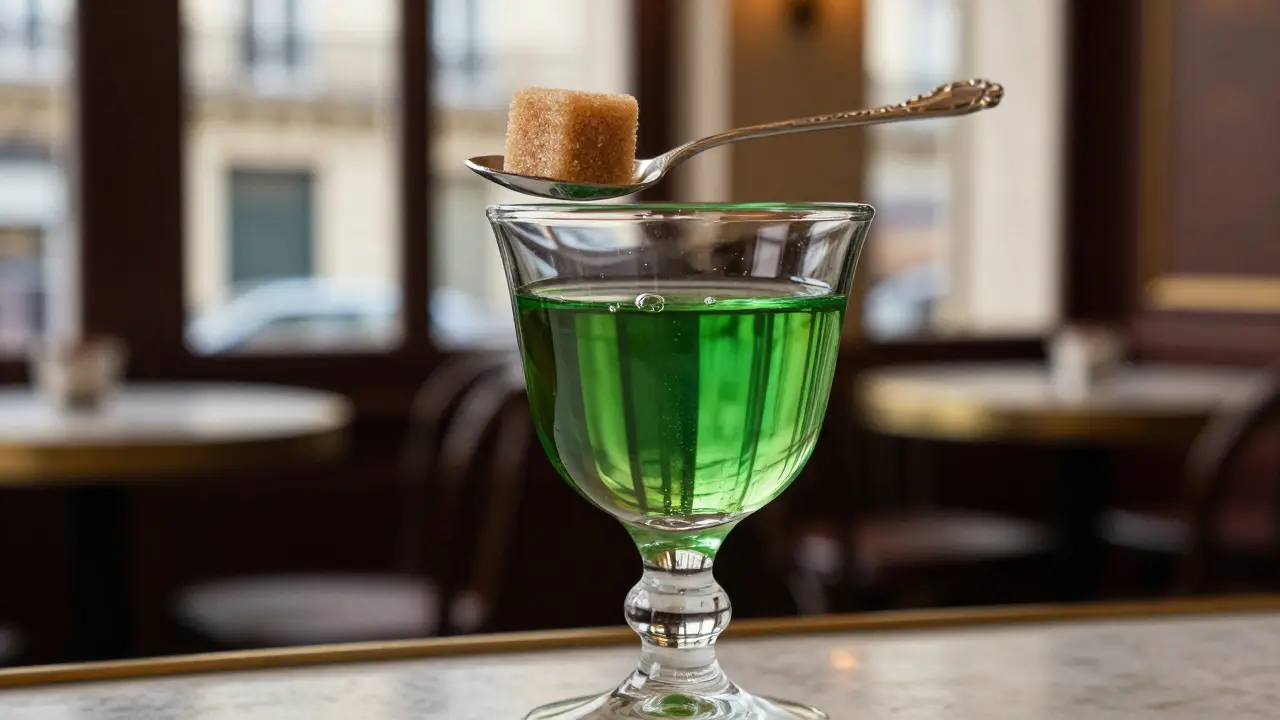Die drei Stadien des Absinthe: Vom klaren Glas bis zur vollmundigen Mischung