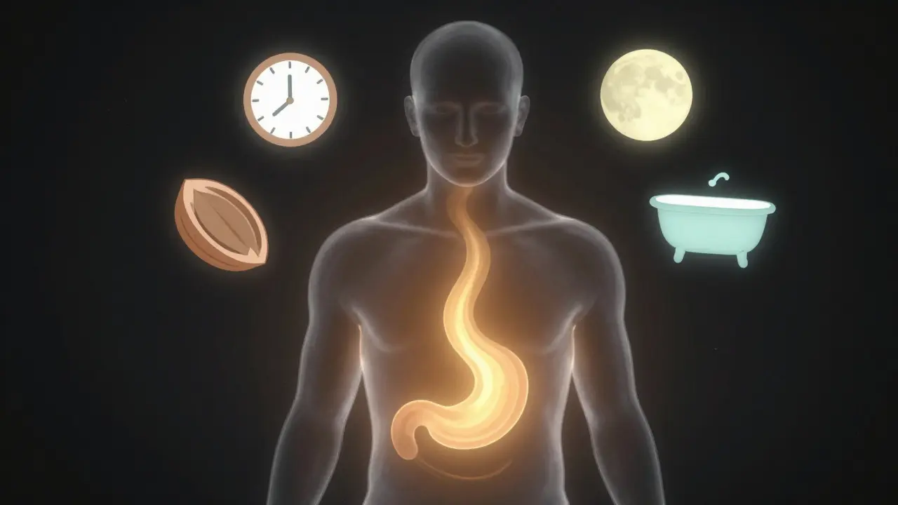 Transparente Silhouette mit warmem Lichtstrahl, der die Wirkung eines Lutschers symbolisiert.