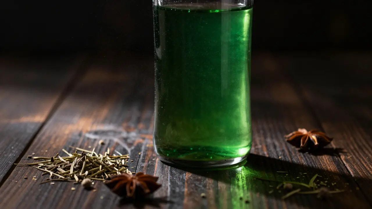 Wie viel Alkohol in einem Schuss Absinth? Stärke, Gesetz & Tipps