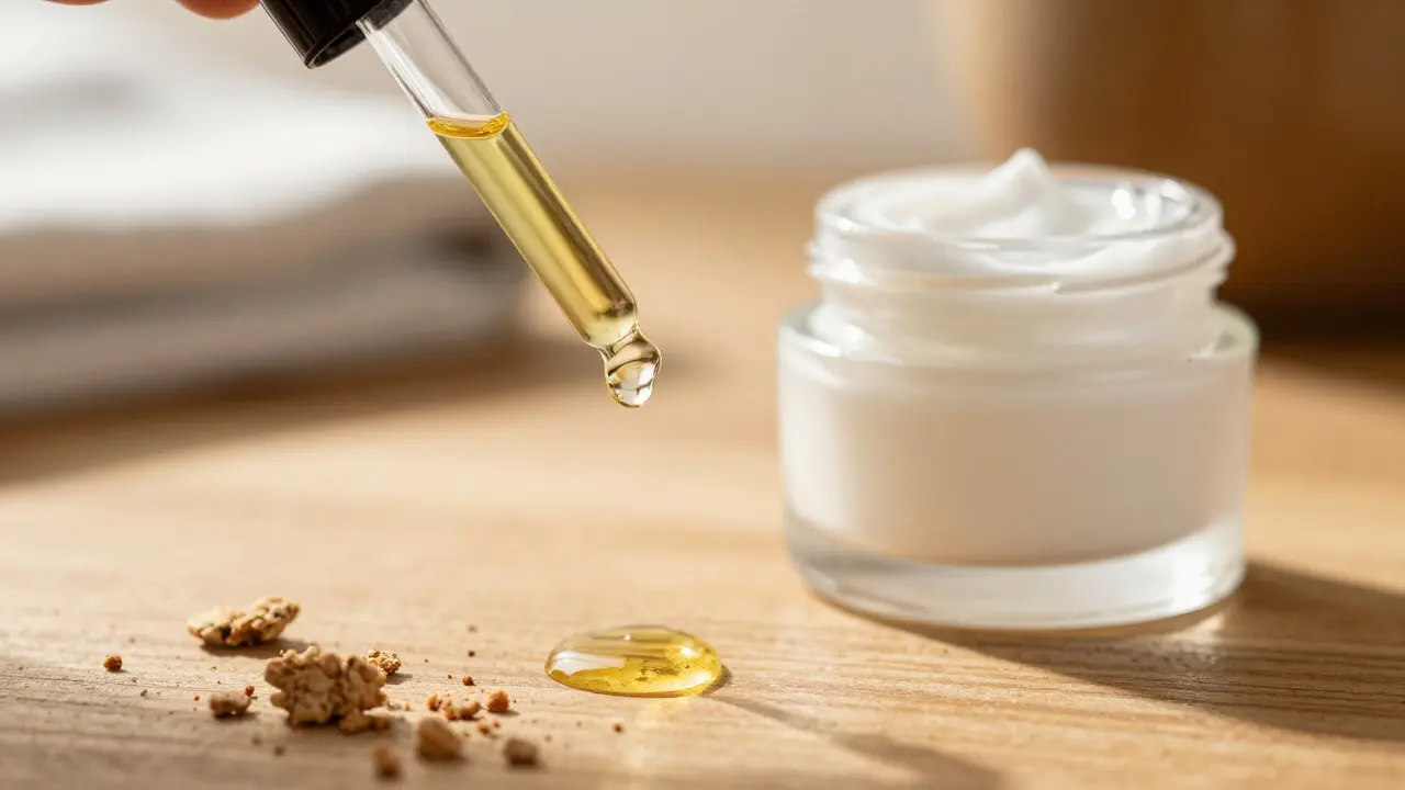 Tropfen CBD-Öl und Creme als sichere Alternative zum Inhalieren