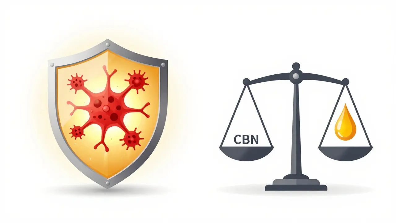 Neuronenschutz vor Entzündungen und Balance durch CBN-Wirkung